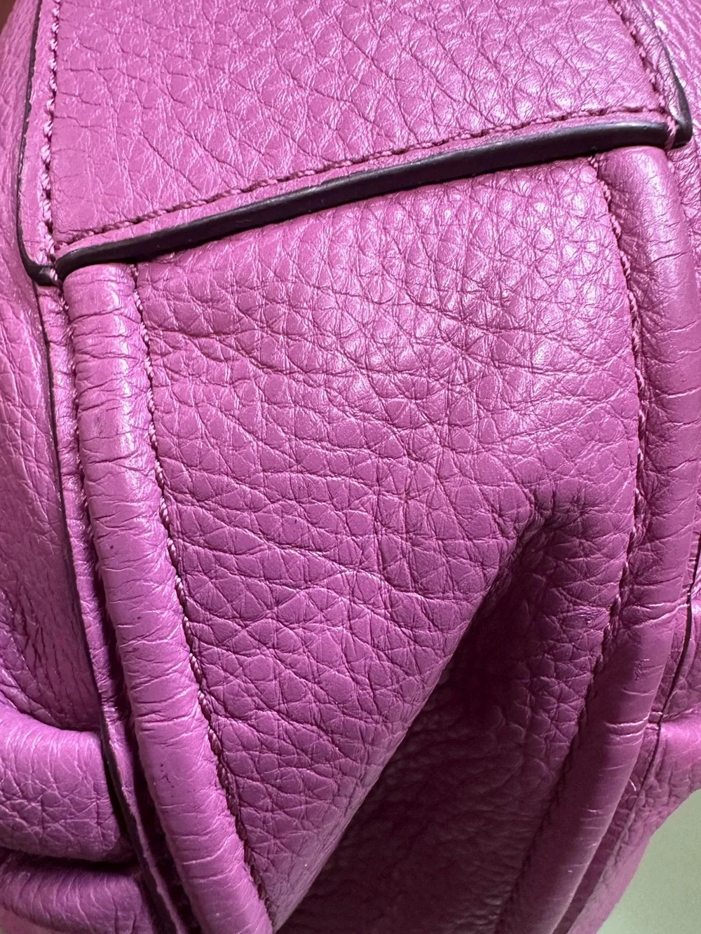 Coach Avery Pebbled Leather Hobo Shoulder Bag